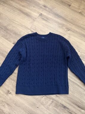 GAP Cotton Chunky Knit Sweater - Dark Navy